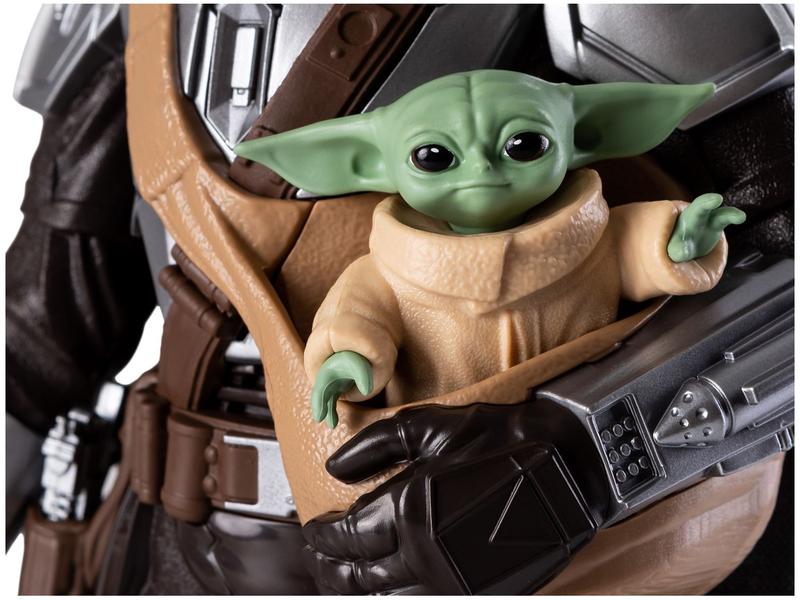 Boneco Galactic Action Star Wars The Mandalorian - Grogu 30cm com